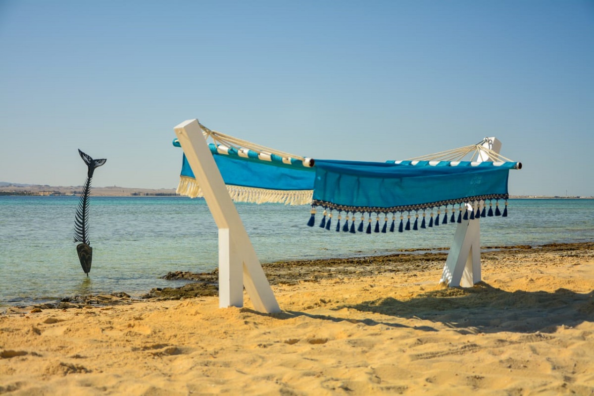 Playa de arena Utopía de la isla Bianca