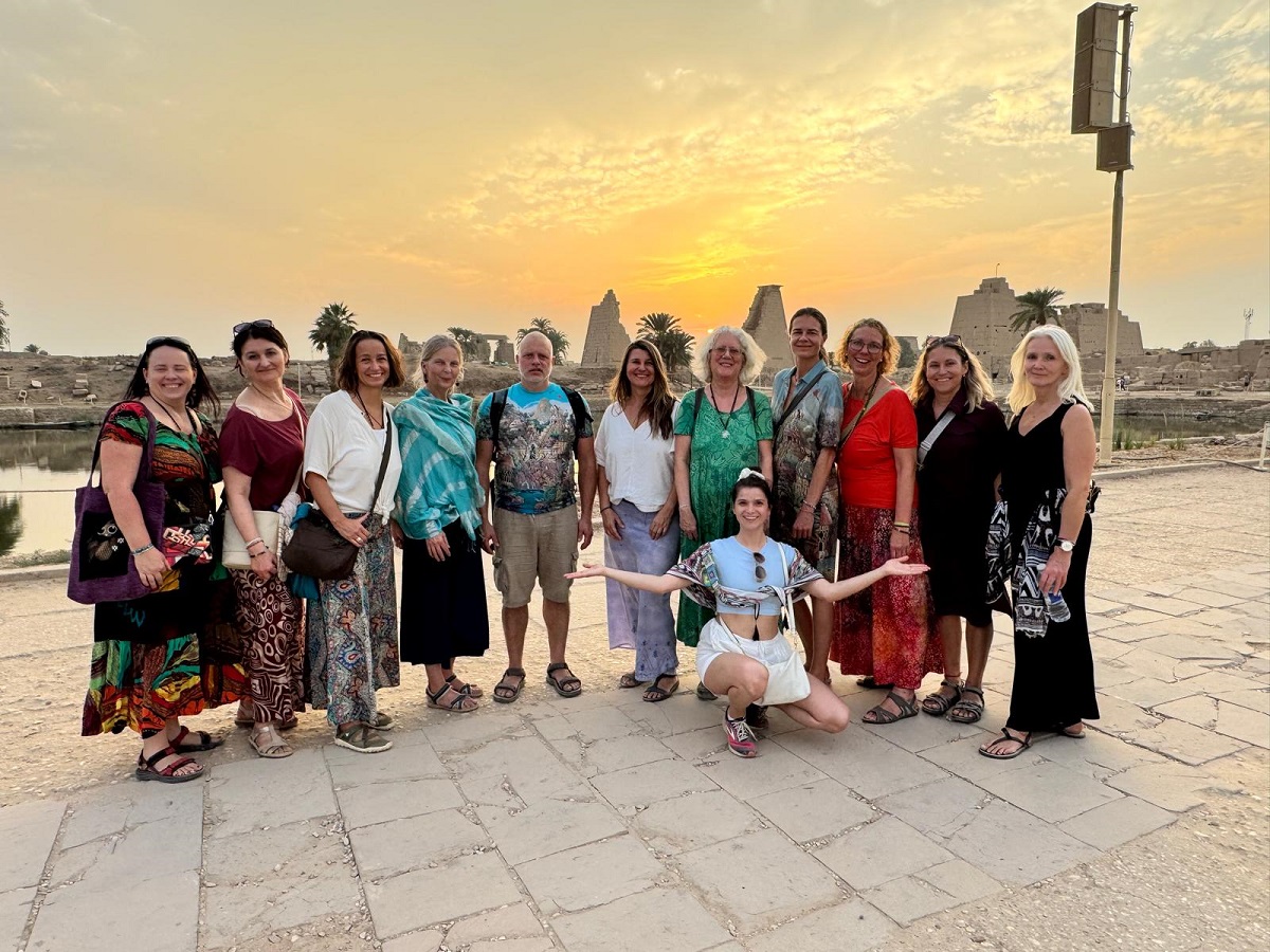 Sacred Lake Karnak, sunset
