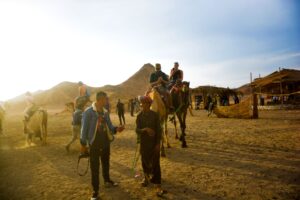 Camel ride at desert safari