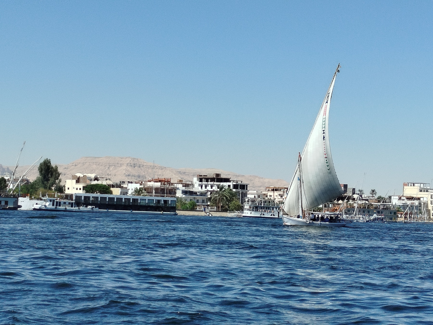 Luxor city from Nile River