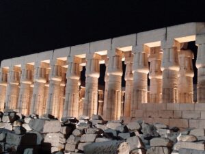 Luxor temple at night
