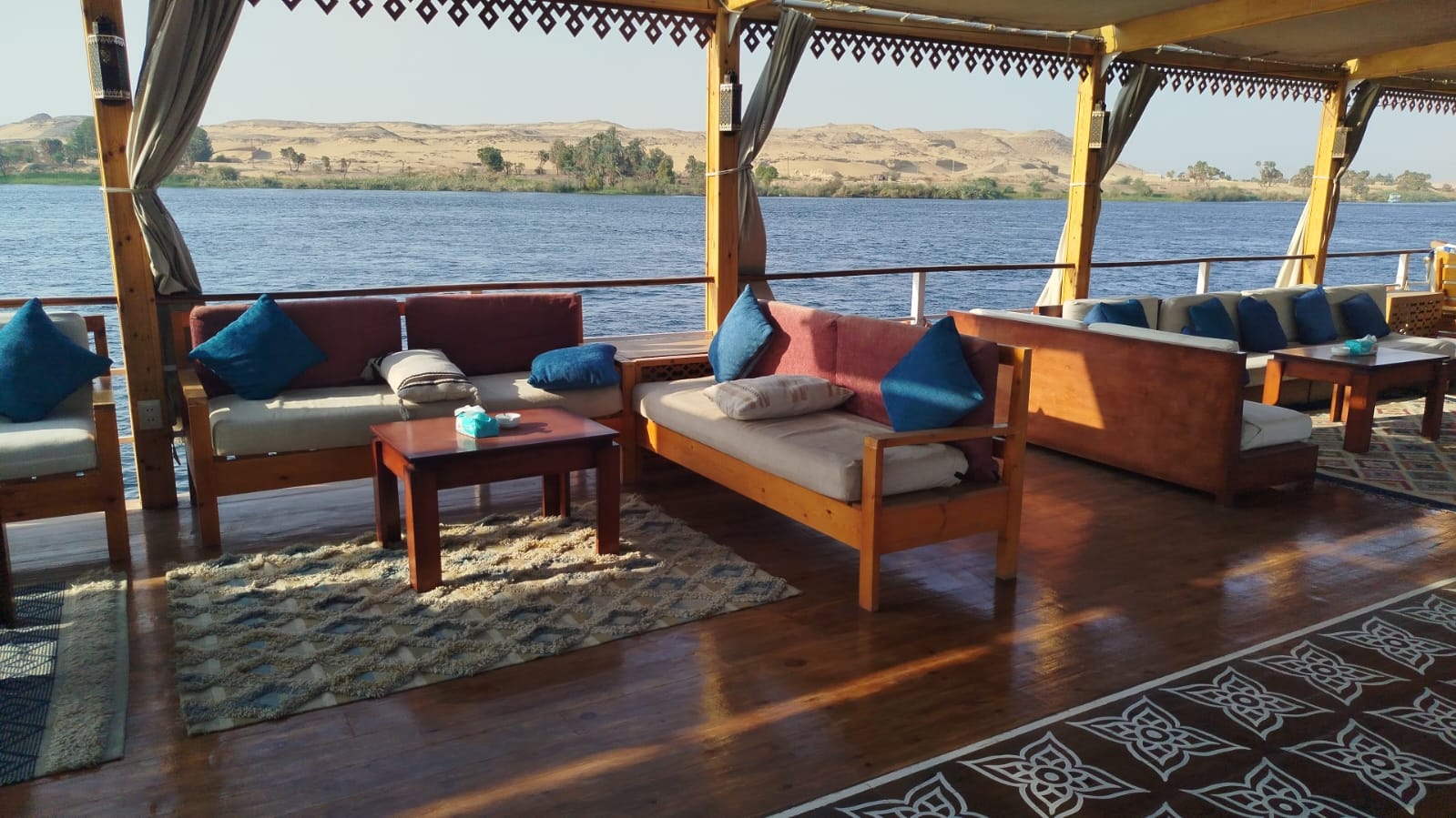 Turquoise Dahabiya Nile Cruise sundeck
